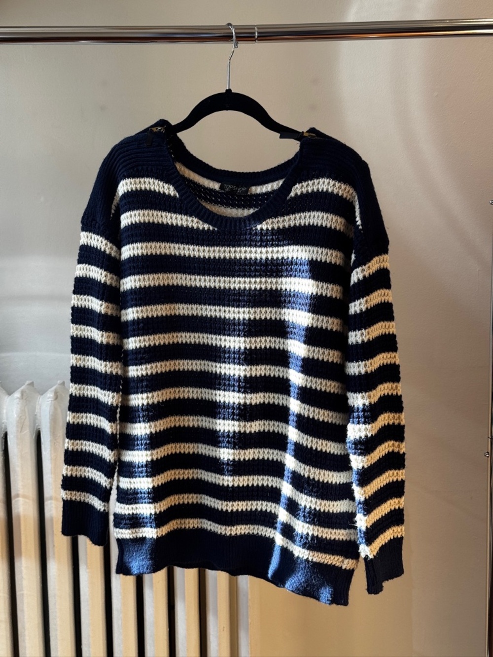 Topshop Knit Stripe Sweater